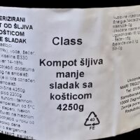 KOMPOT ŠLJIVA 4250GR - Slika 2