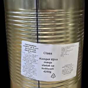 KOMPOT ŠLJIVA 4250GR